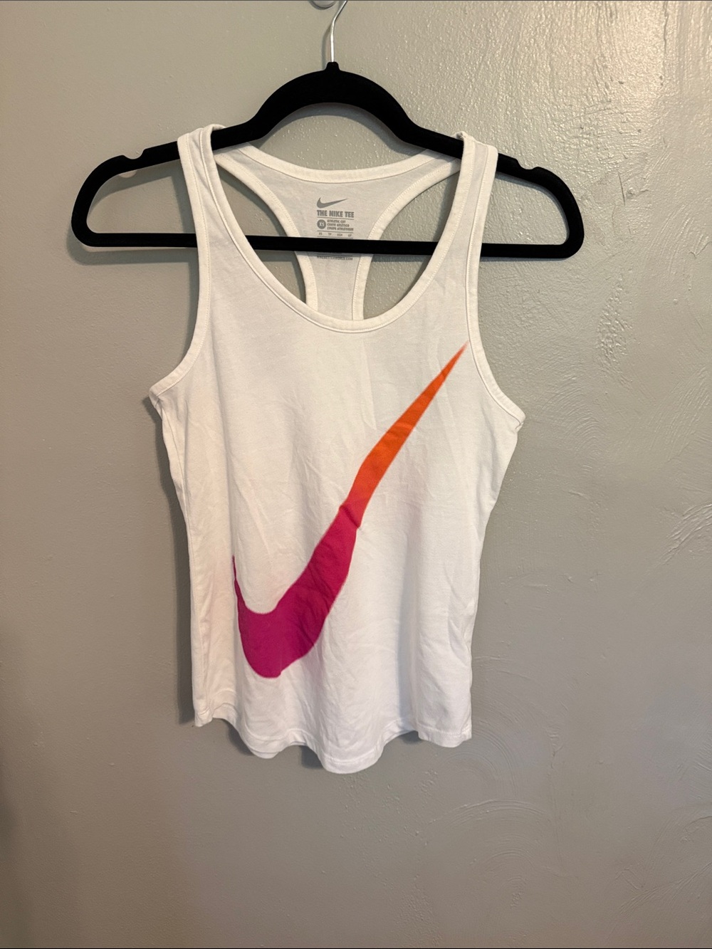 Nike white women's racerback tank top